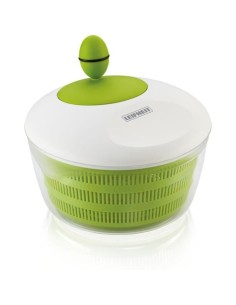 Essoreuse a salade - LEIFHEIT - TREND 23069 - Capacité : 4L - Mécanisme d'essorage a manivelle - Poignée ergonomique - Blanc/V