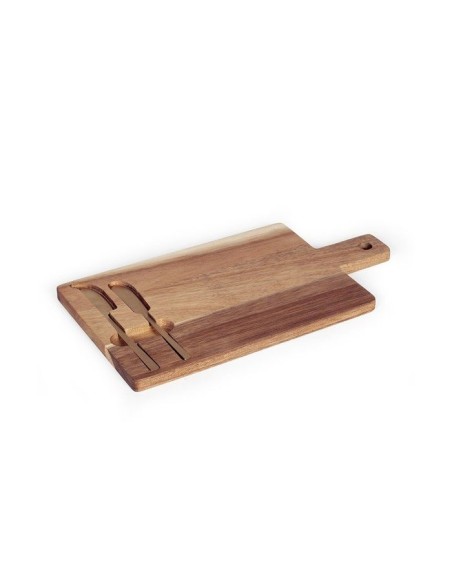 Plateau a fromage - LIVOO - MEC138 - Bois d'acacia FSC - 38 x 20 cm - 2 couteaux aimentés – LIVOO (Plateau A Fromage - Cloche A Fromage) | STORE PRO SHOP 