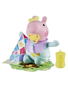 Peppa Pig Gros câlins Evie, poupée interactive avec accessoires, des 3 ans
