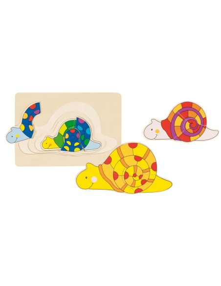 Puzzle à couche Escargot – GOKI (Puzzle) | STORE PRO SHOP 