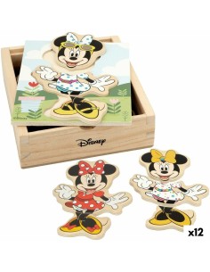 Puzzle enfant en bois Disney  2 Ans 19 Pièces (12 Unités)