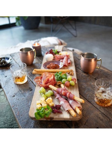 Planche apéritive - LIVOO - MES151 - Bois d'acacia - 75 cm - Beige – LIVOO (Plateau - Plat De Service) | STORE PRO SHOP 