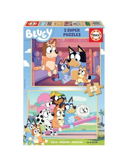 Set de 2 Puzzles Bluey 25 Pièces –  (Puzzle) | STORE PRO SHOP 