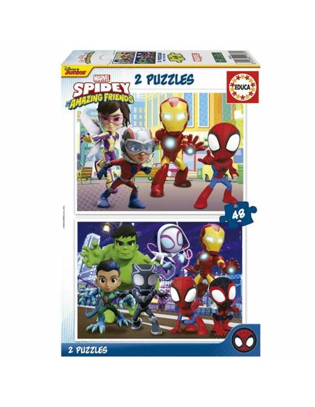 Set de 2 Puzzles Educa Spidey Amazing Friends – EDUCA (Puzzle) | STORE PRO SHOP 