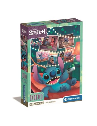 CLEMENTONI - Compact 1000 pieces - Stitch – CLEMENTONI (Puzzle) | STORE PRO SHOP 