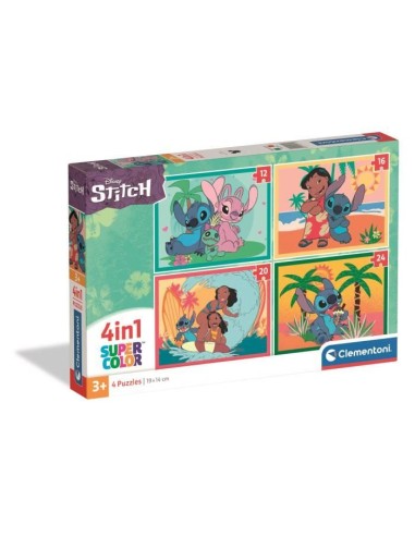 CLEMENTONI - Puzzle 4 en 1 - Stitch – CLEMENTONI (Puzzle) | STORE PRO SHOP 