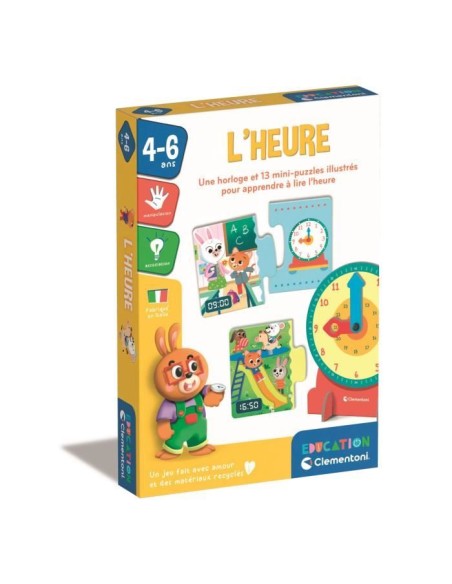 CLEMENTONI - L'heure – CLEMENTONI (Puzzle) | STORE PRO SHOP 