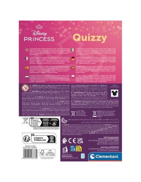 CLEMENTONI - Quizzy - Princess – CLEMENTONI (Puzzle) | STORE PRO SHOP 