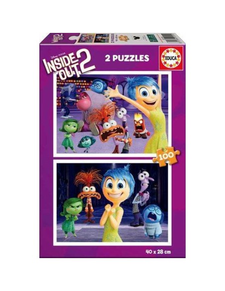 Puzzle Educa Inside Out 2 2 x 100 Pièces – EDUCA (Puzzle) | STORE PRO SHOP 