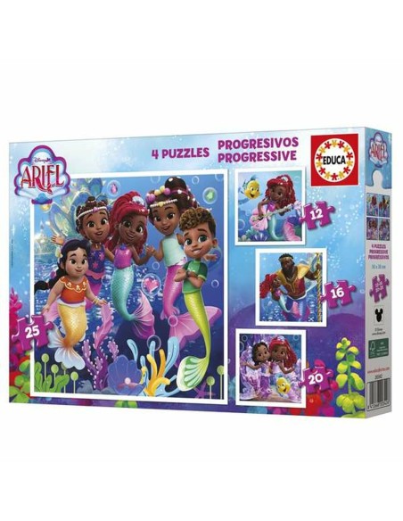 Set de 4 Puzzles Educa Ariel – EDUCA (Puzzle) | STORE PRO SHOP 