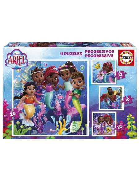 Set de 4 Puzzles Educa Ariel – EDUCA (Puzzle) | STORE PRO SHOP 