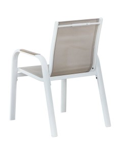 Lot de 4 fauteuils repas de jardin - VIANEA  Aluminium et textilene  52 x 64,5 x 86,5 cm 2