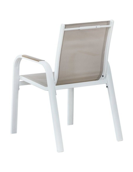 Lot de 4 fauteuils repas de jardin - VIANEA  Aluminium et textilene  52 x 64,5 x 86,5 cm – NO NAME (Chaise De Jardin - Fauteuil De Jardin - Tabouret De Jar) | STORE PRO SHOP 