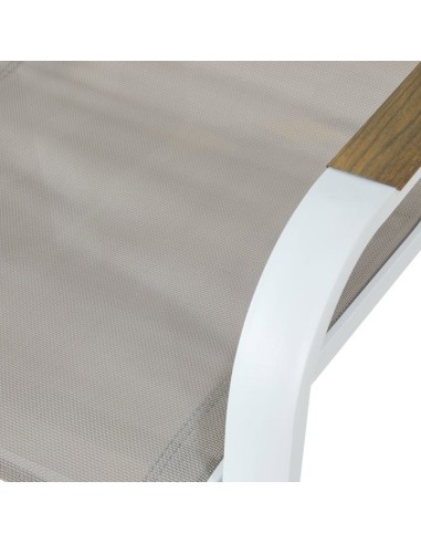 Lot de 4 fauteuils repas de jardin - VIANEA  Aluminium et textilene  52 x 64,5 x 86,5 cm – NO NAME (Chaise De Jardin - Fauteuil De Jardin - Tabouret De Jar) | STORE PRO SHOP 
