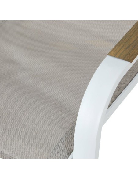 Lot de 4 fauteuils repas de jardin - VIANEA  Aluminium et textilene  52 x 64,5 x 86,5 cm – NO NAME (Chaise De Jardin - Fauteuil De Jardin - Tabouret De Jar) | STORE PRO SHOP 