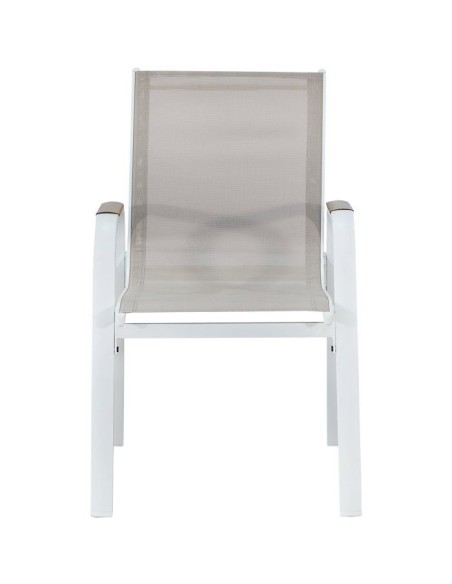 Lot de 4 fauteuils repas de jardin - VIANEA  Aluminium et textilene  52 x 64,5 x 86,5 cm – NO NAME (Chaise De Jardin - Fauteuil De Jardin - Tabouret De Jar) | STORE PRO SHOP 