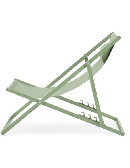 Chilienne PAROS - Structure en acier - L 63 x P 104 x H 85 cm Vert kaki – AUCUNE (Chaise Longue - Transat - Bain De Soleil) | STORE PRO SHOP 