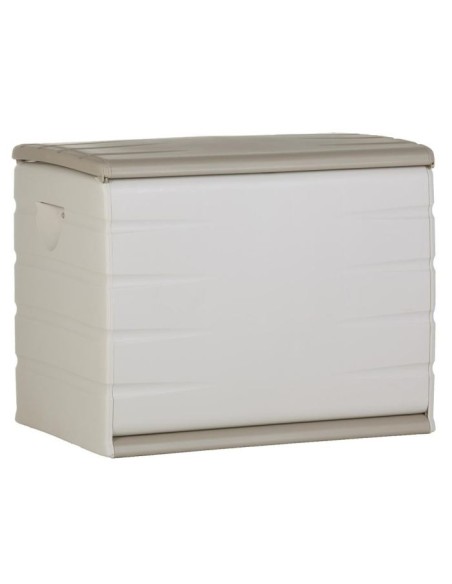 PLASTIKEN Coffre 260L Intérieur/Extérieur Fonctionnel et Esthétique Cadenassable avec Roulettes Beige – PLASTIKEN (Coffre D'exterieur - Rangement D'exterieur) | STORE PRO SHOP 